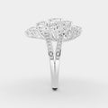 Red Carpet Eterna Cluster Diamond Ring in 18K Gold