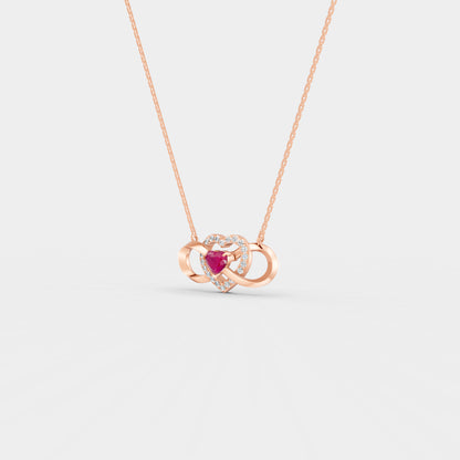 Eternal Ruby Heart Pendant