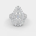 Red Carpet Eterna Cluster Diamond Ring in 18K Gold