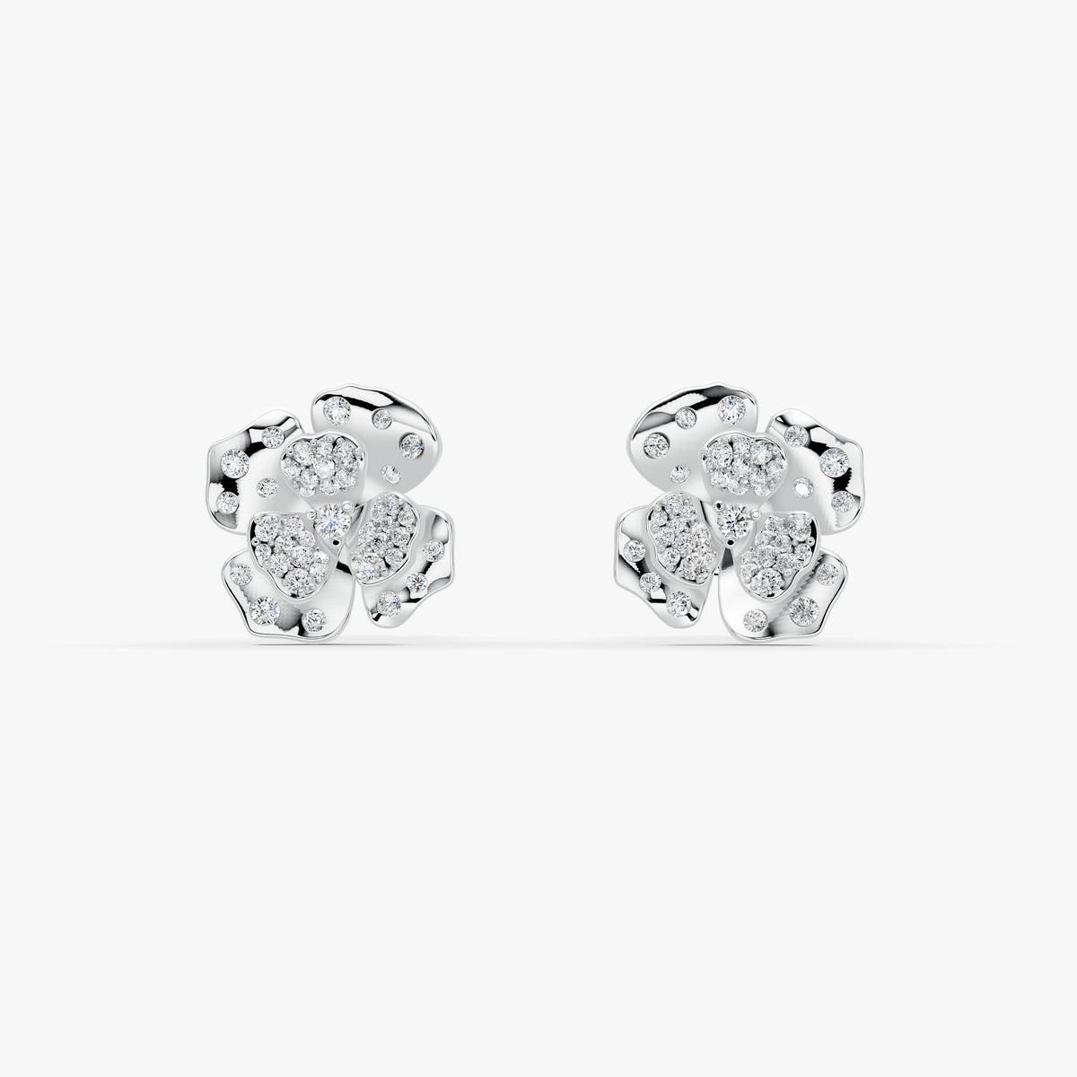 Rosea Eternal Bloom Diamond Earrings in 18K Rose Gold