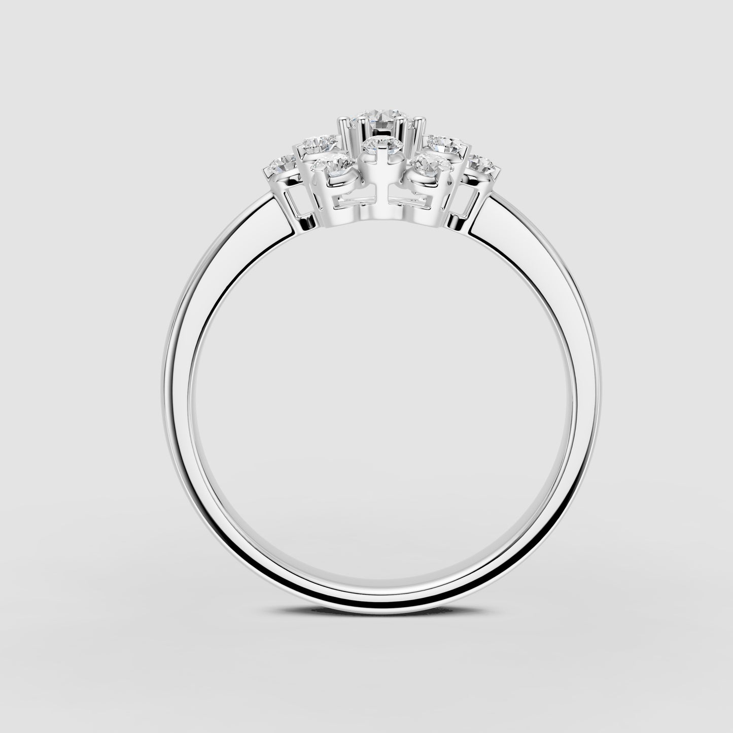 Nakshatra Stellar Brilliance Diamond Cluster Ring