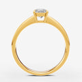 Classic Cushion Solitaire Ring in 18K Yellow Gold