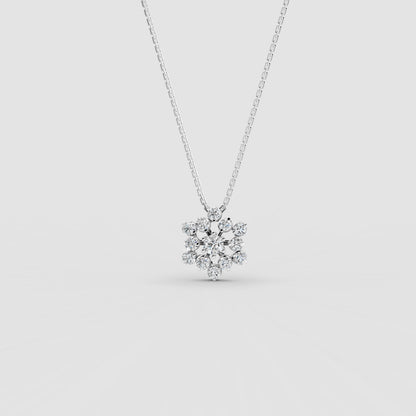 Nakshatra Stellar Brilliance Diamond Cluster Pendant