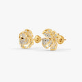 Rosea Eternal Bloom Diamond Earrings in 18K Rose Gold