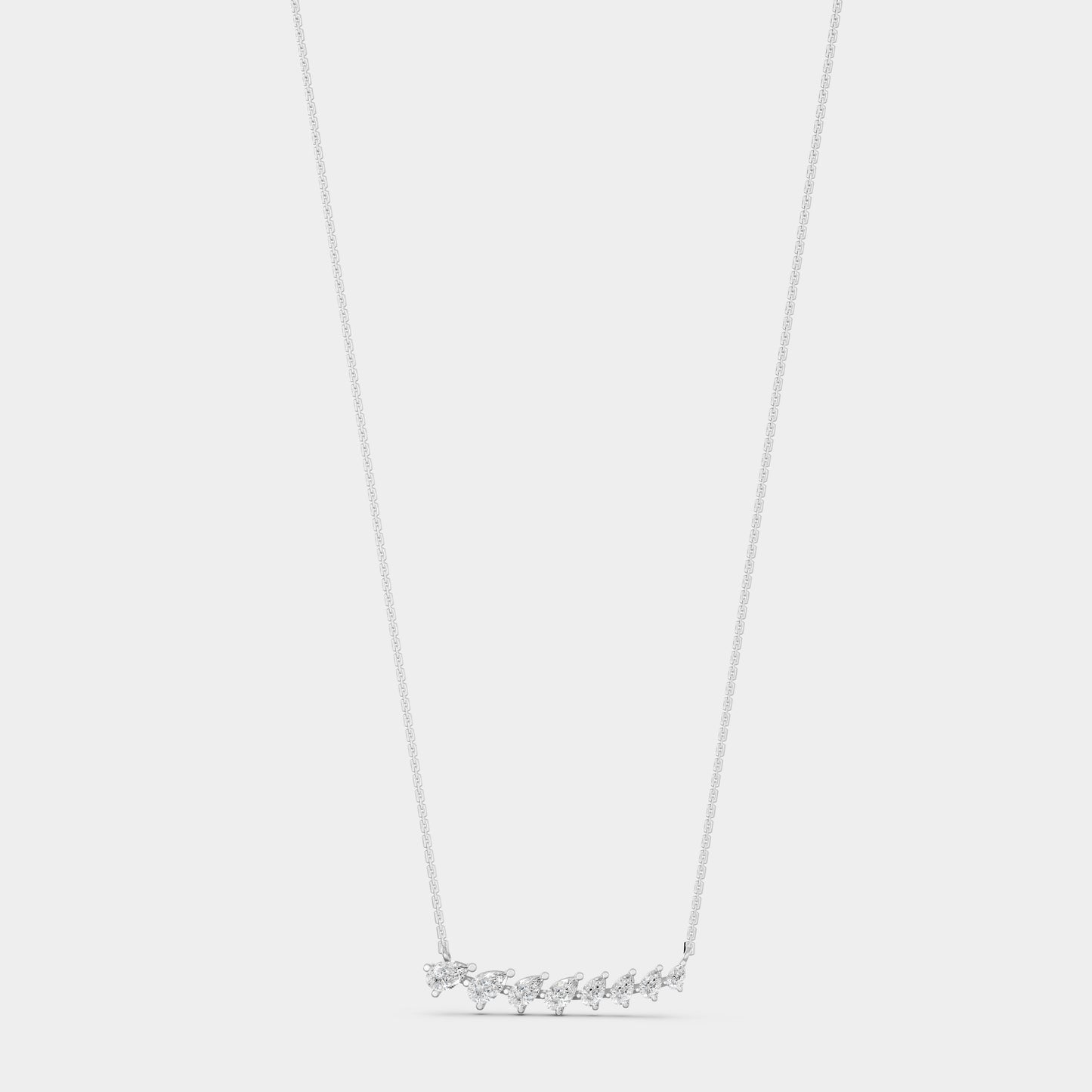 Red Carpet Celeste Petal Diamond Curve Pendant 18K Gold