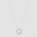 Red Carpet Radiant Marquise Halo Circle Diamond Pendant with Chain