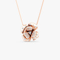 Rosea Fiorita Diamond Pendant in 18K Gold