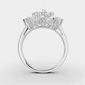 Red Carpet Eterna Cluster Diamond Ring in 18K Gold