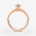 Classic Round Solitaire Ring in 18K Rose Gold
