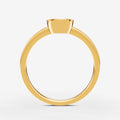 Bezel Round Solitaire Ring in 18K Yellow Gold