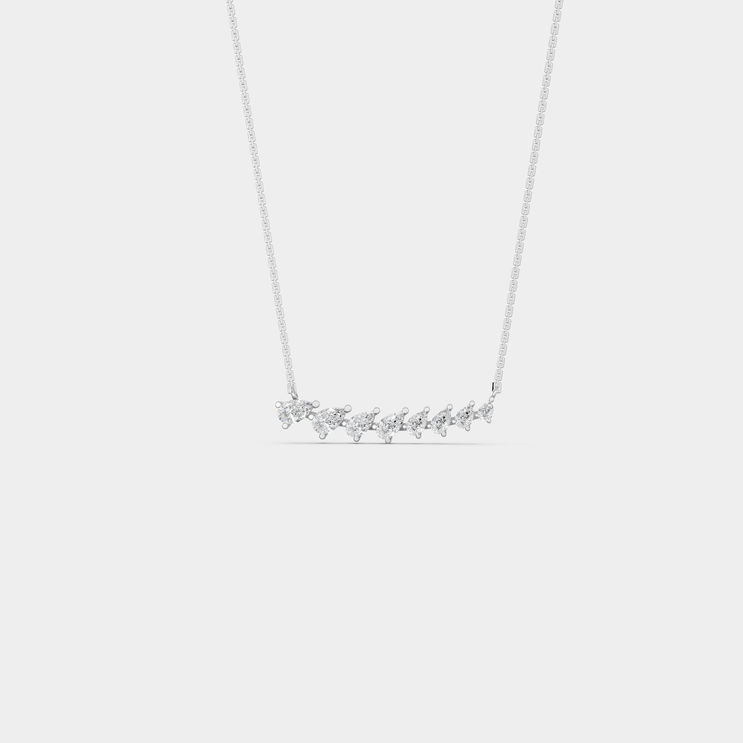Red Carpet Celeste Petal Diamond Curve Pendant 18K Gold