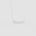 Red Carpet Elegant Marquise Diamond Curve Pendant With Chain