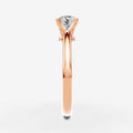 Classic Round Solitaire Ring in 18K Rose Gold