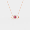 Eternal Ruby Heart Pendant