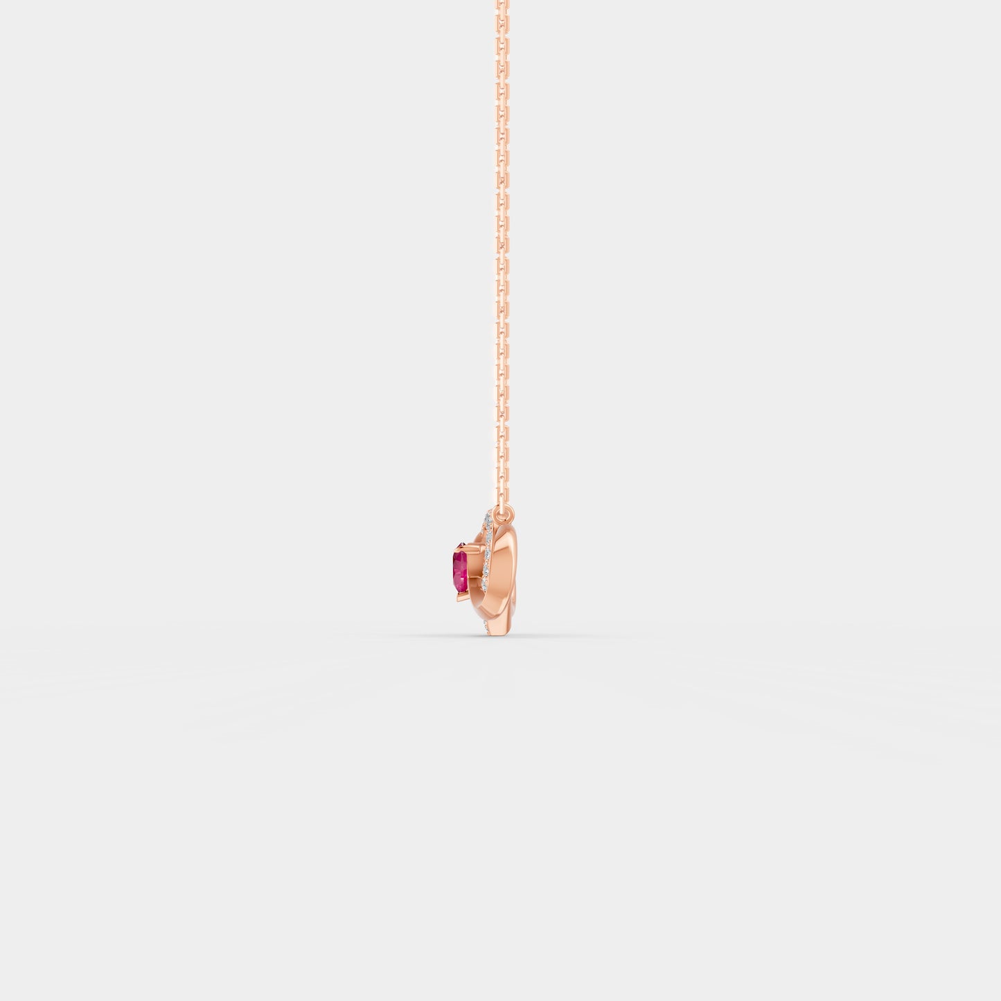 Eternal Ruby Heart Pendant