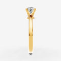 Classic Round Solitaire Ring in 18K Yellow Gold