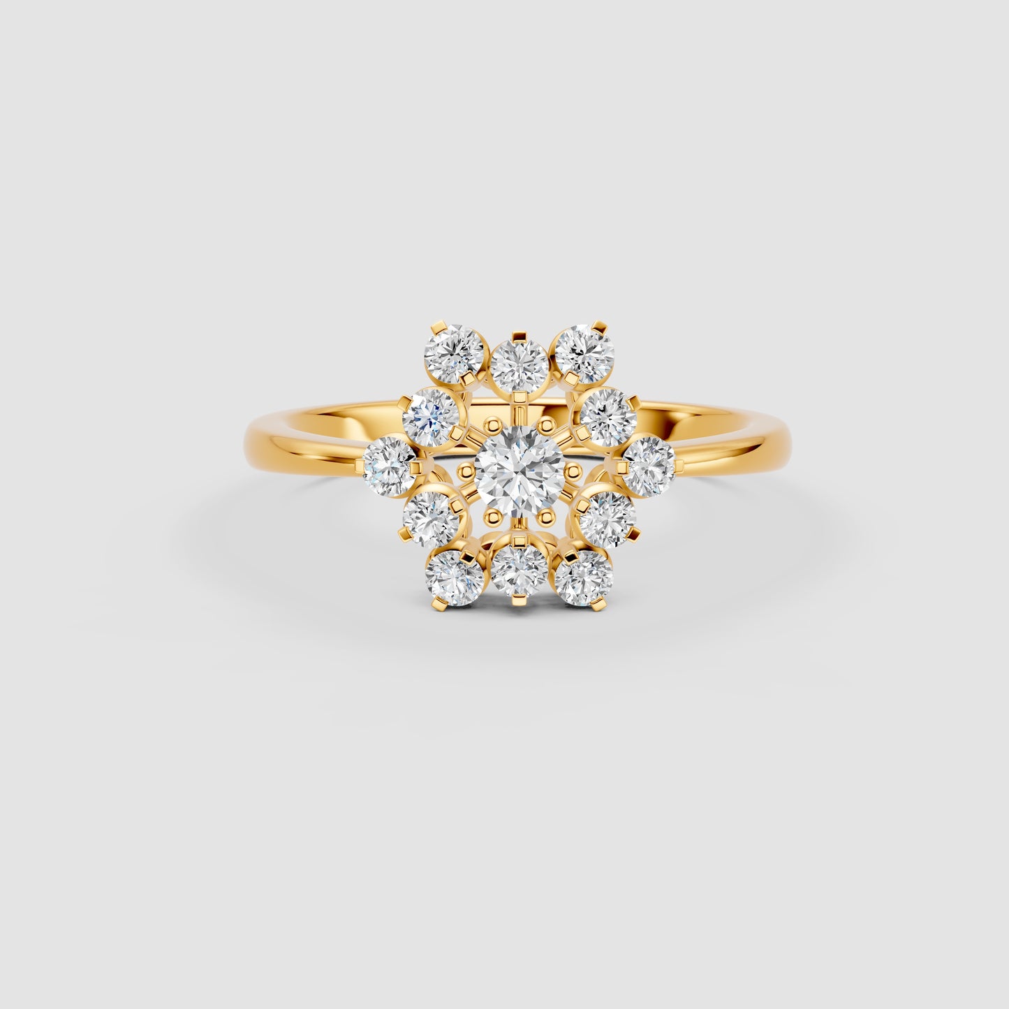 Nakshatra Stellar Brilliance Diamond Cluster Ring