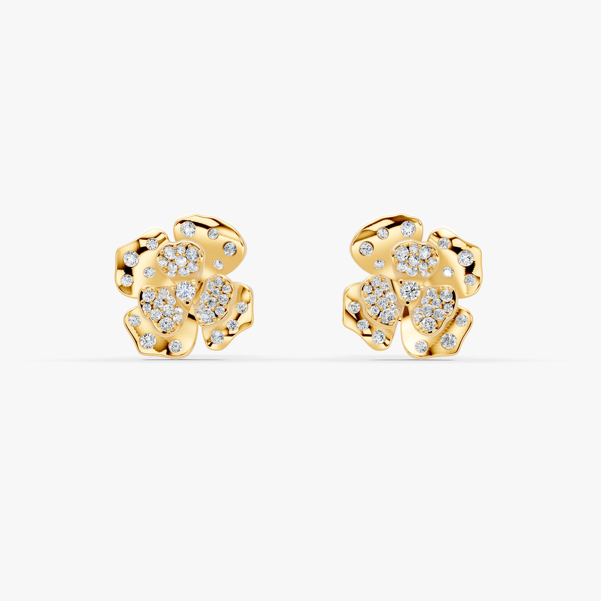 Rosea Eternal Bloom Diamond Earrings in 18K Rose Gold