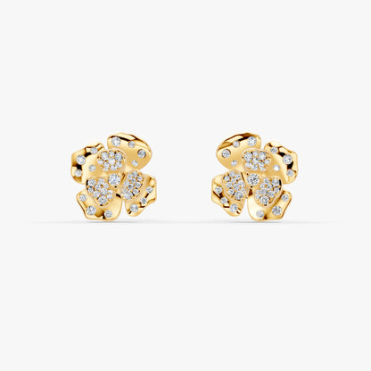 Rosea Eternal Bloom Diamond Earrings in 18K Rose Gold