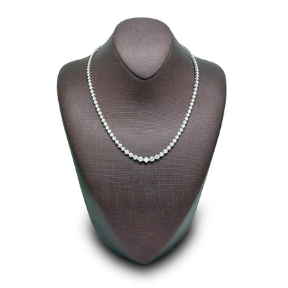 2.5 Carat Diamond Tiger Prong Tennis Necklace