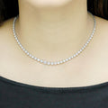 2.5 Carat Diamond Tiger Prong Tennis Necklace