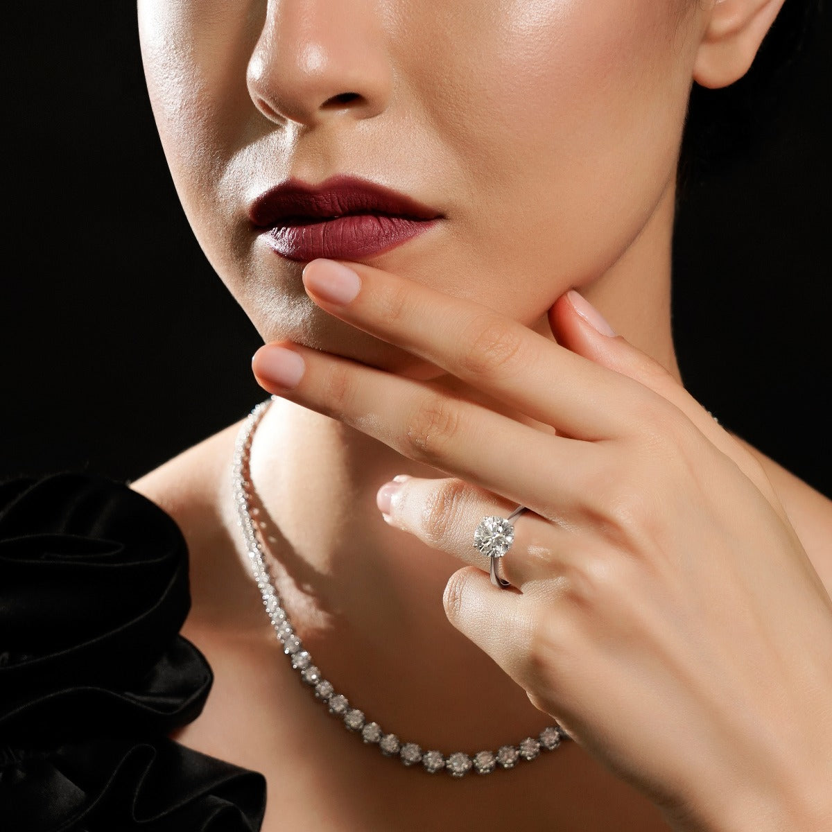 Carat Natural Round Diamond Solitaire Ring – LialiJewellery