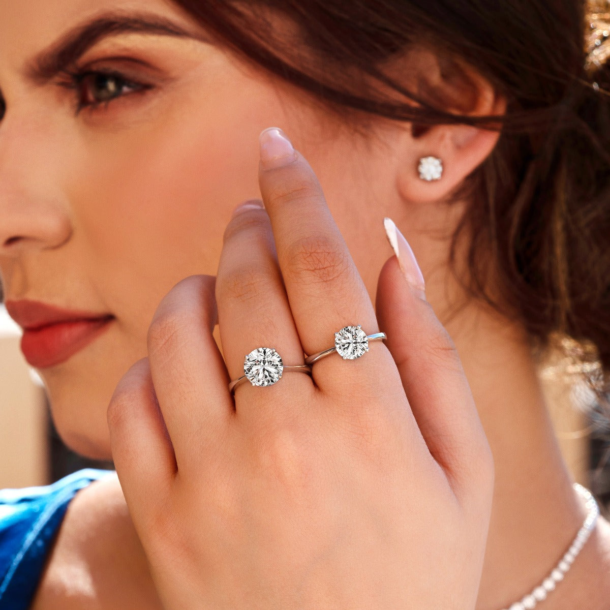 2 Carat Natural Round Diamond Solitaire Ring