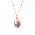 Sakura Flower Drop Pearl Pendant