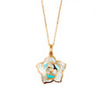Sakura Rose Flower Pendant Necklace