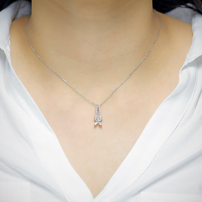 Red Carpet Flower Diamond Pendant