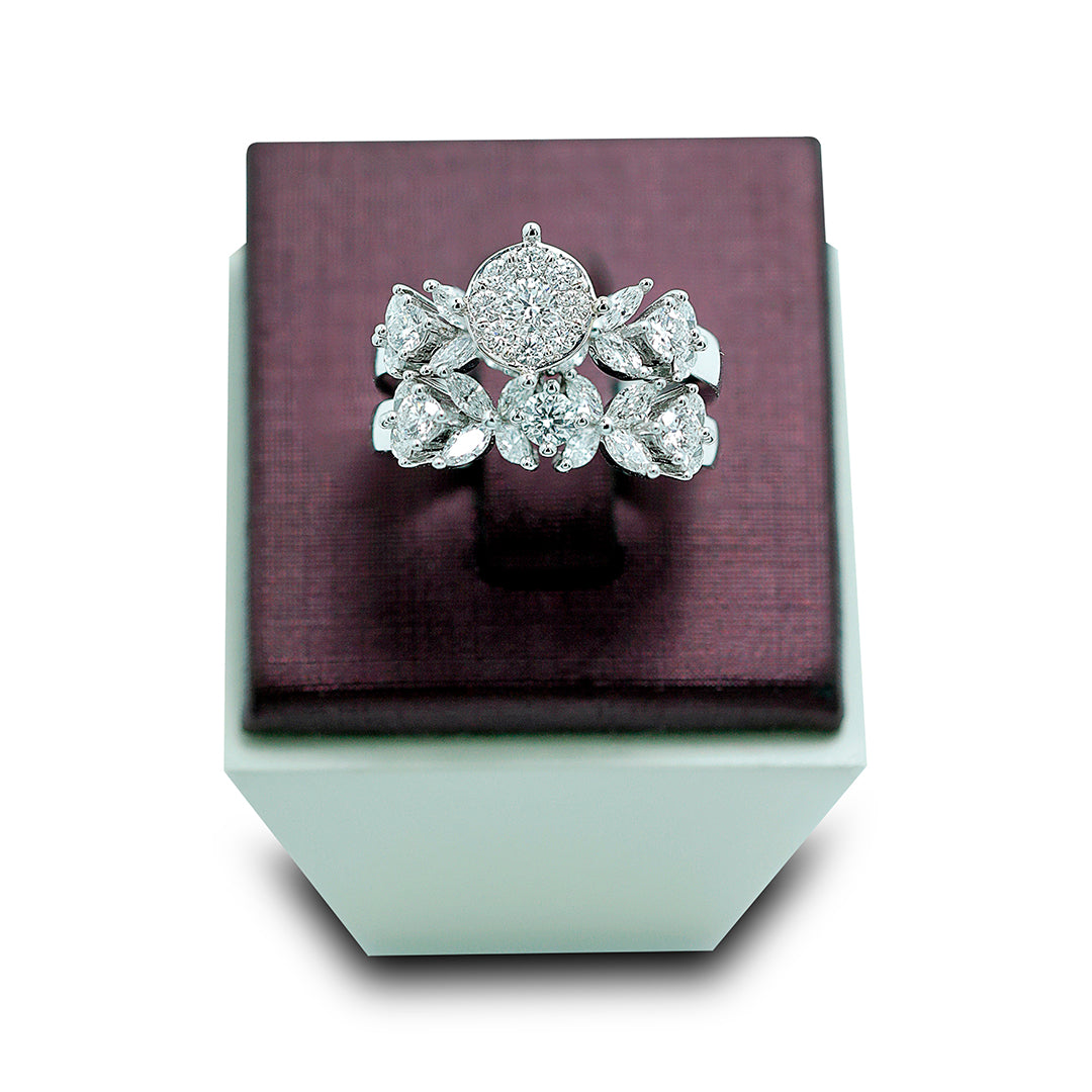 Red Carpet Marquise & Round Diamond Love Bands