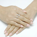 Red Carpet Triple Flower Diamond Ring