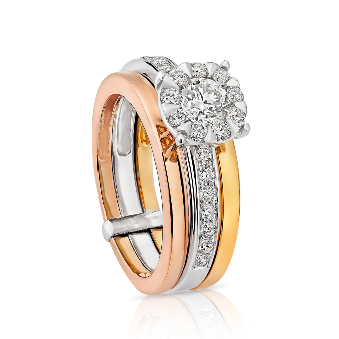 Mirage Tri Color Ring 3