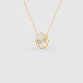Ummi Diamond Pendant in MOP & 18K Gold