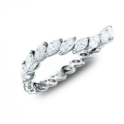 Red Carpet Marquise Diamond Tri-Color 18K Ring